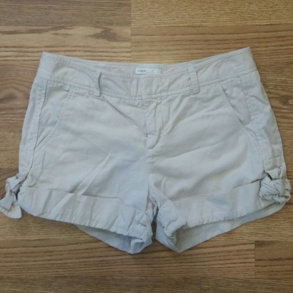 Vince Shorts Khaki Cuffed Casual Short
